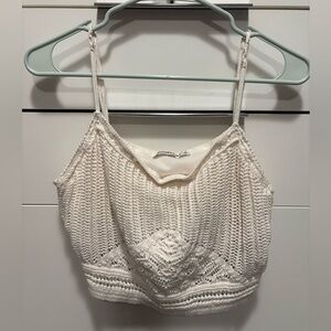 Abercrombie crochet crop top